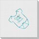 Baby Onesie Linen Like Napkins Image 1 of 2